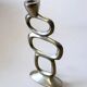 Circle candlestick by Matthew Hilton, solid aluminium, circa 1980