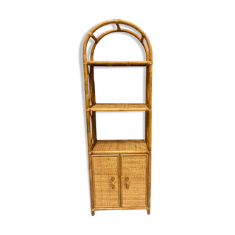 Rattan bookcase shelf