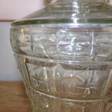 Jar of chiseled glass apothecary