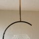 Glass and brass hanging lamp 60