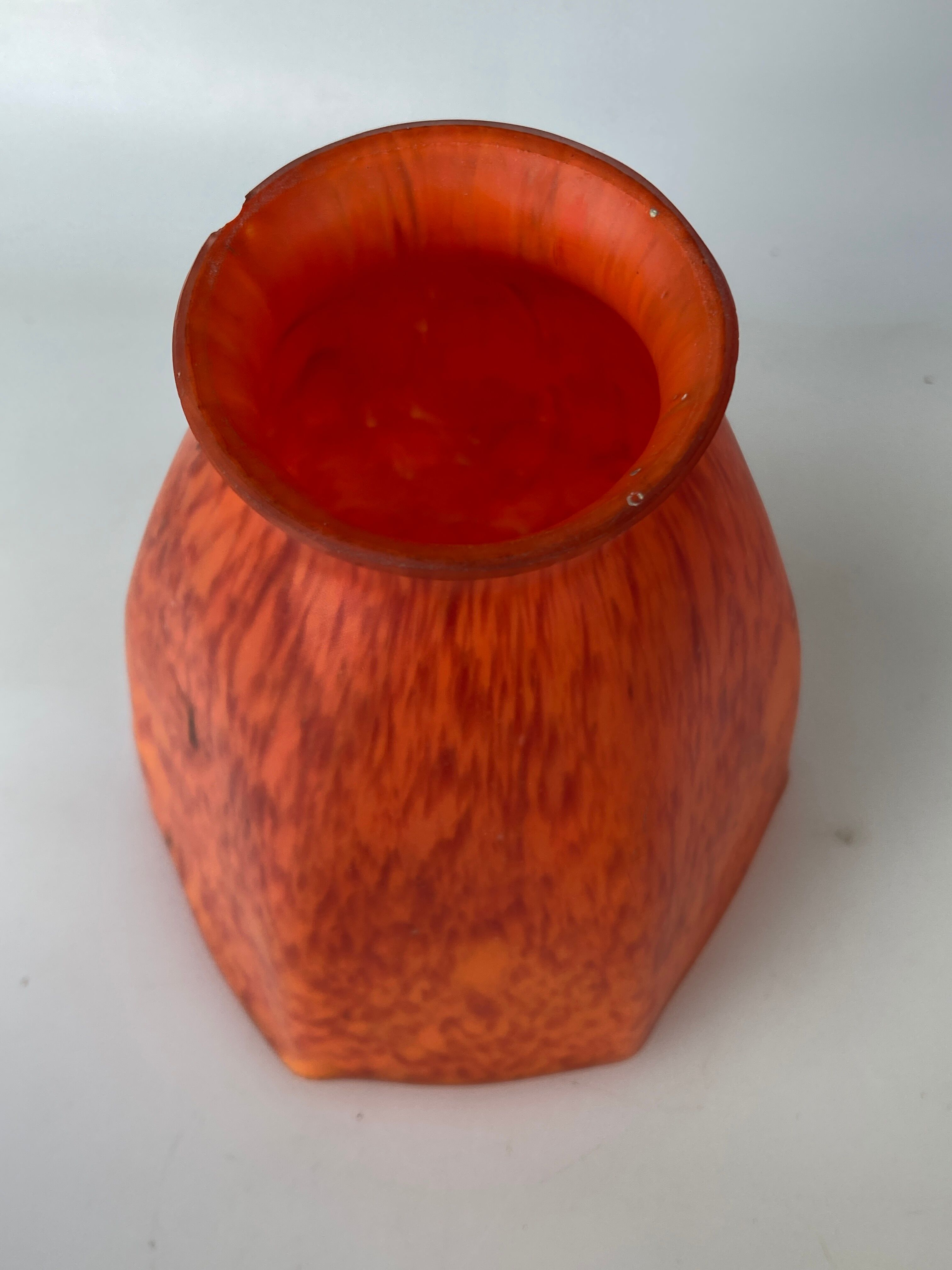 Orange glass tulip tulip lampshade