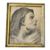 Profile of woman with drapery drawing nineteenth signed julien