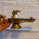 Old oil lamp style Oriental Aladdin copper