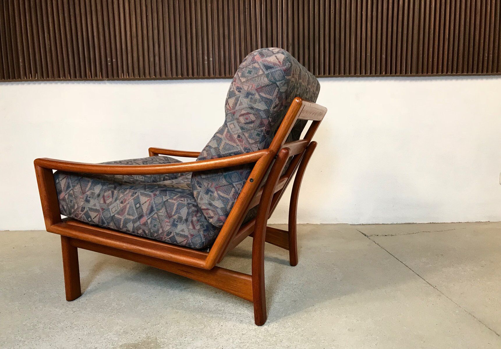 Modernist Teak easy chair from Glostrup, Denmark 1960s