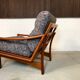 Modernist Teak easy chair from Glostrup, Denmark 1960s