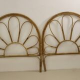 Vintage rattan headboard
