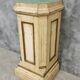 Antique church column on wooden base 135 cm high