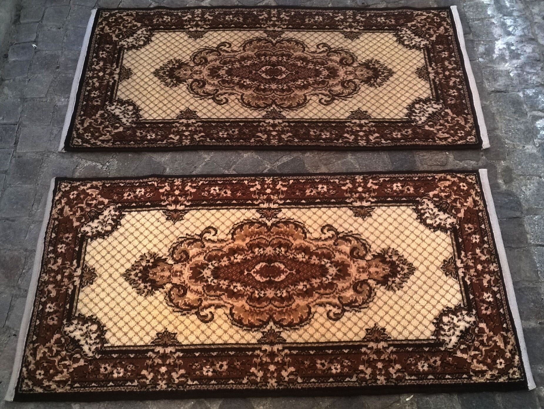 Paire de tapis vintage 60x120cm
