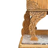 Art Deco Parisian buffet in solid raw oak from the 1930s.