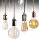 5 lampshade suspensions made and Girard Sudron LED filament bulbs