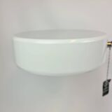 Atelje Lyktan desk lamp in chrome and vintage brown leather, mid-century, Sweden.