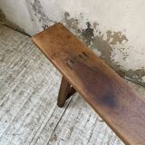 Solid walnut bench 230 cm