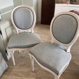 Lot de 2 fauteuils Louis XVI
