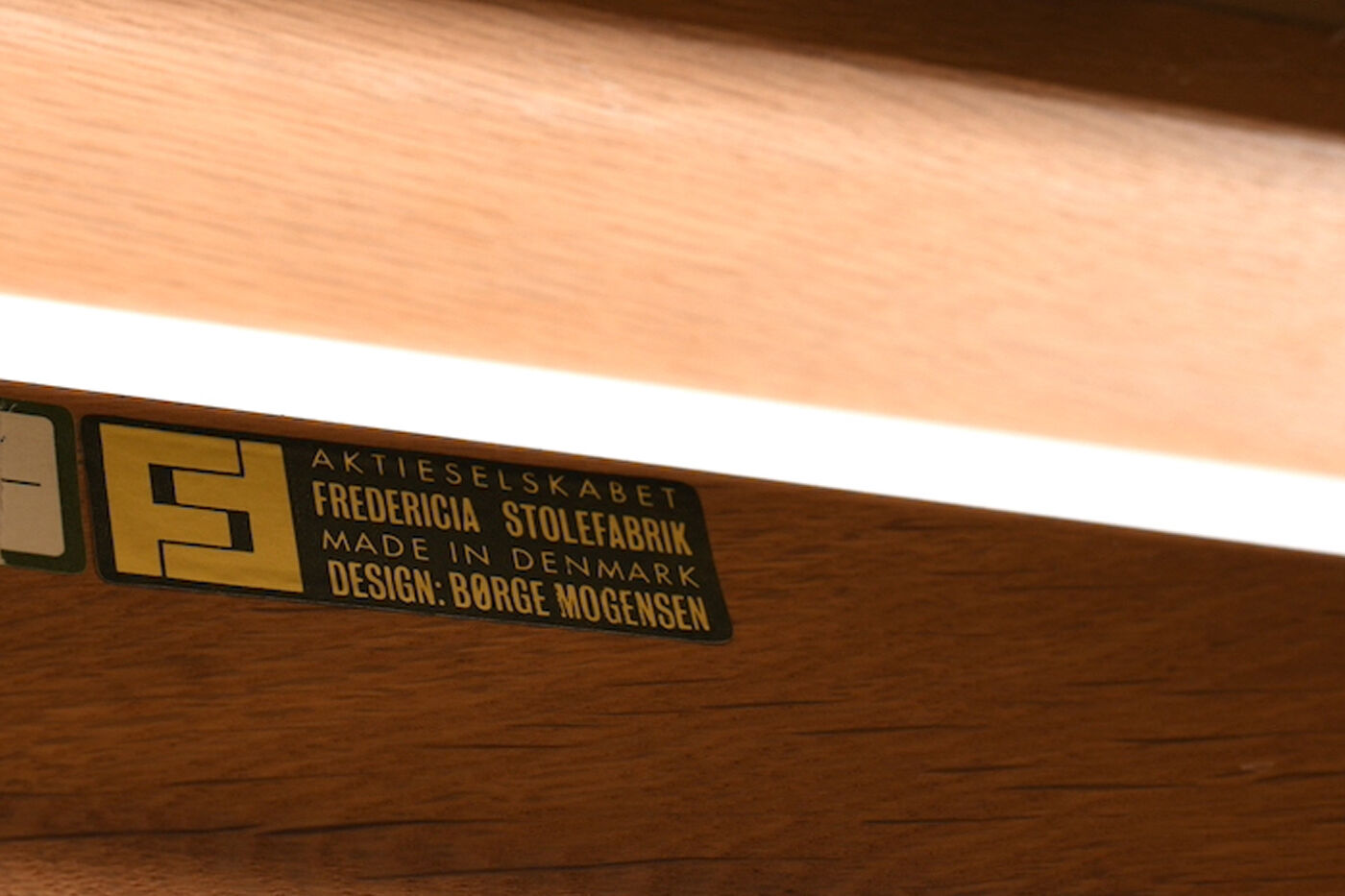 Børge Mogensen Sled Chairs BM-2254 and Stool 1960s