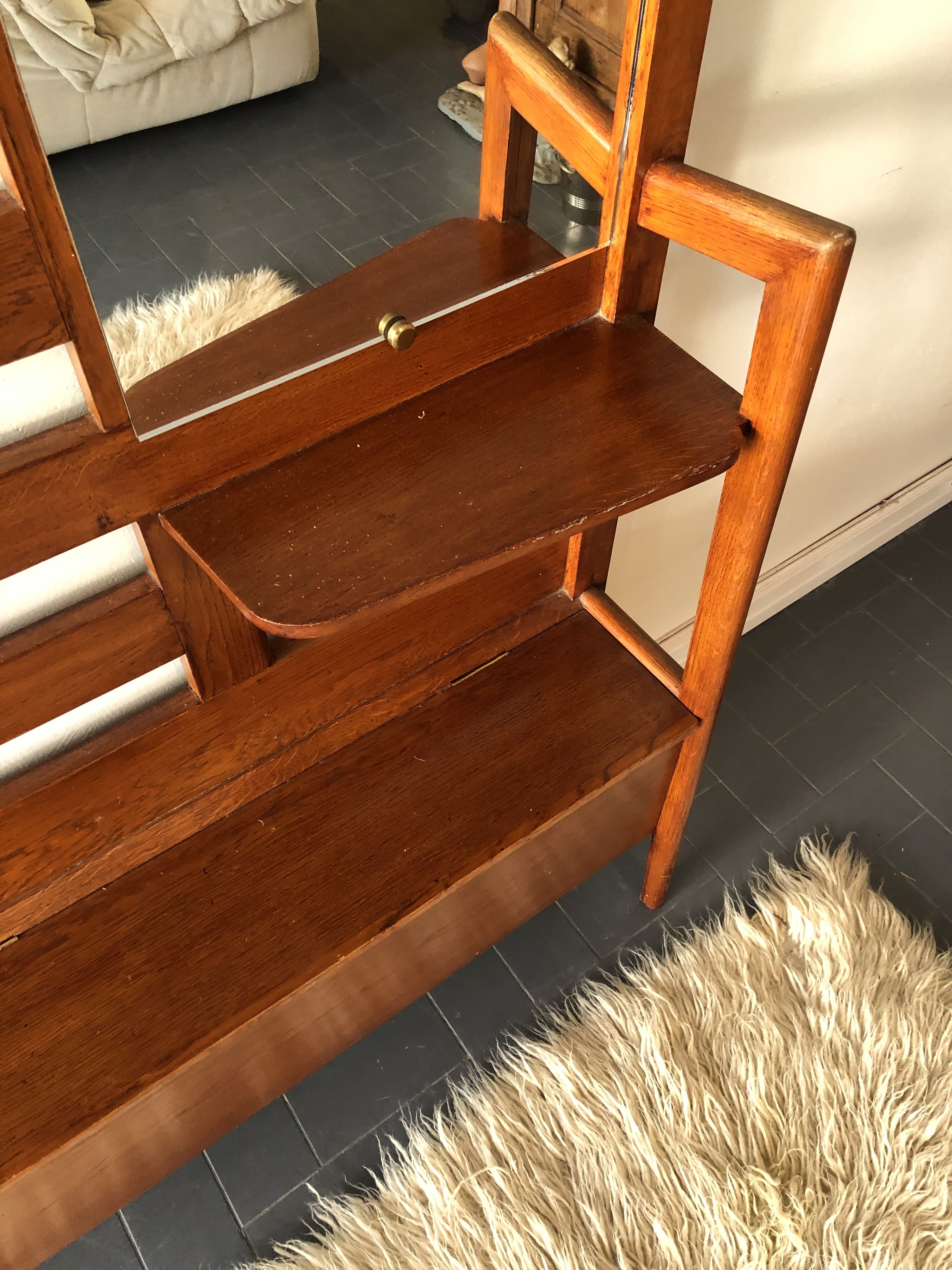 Vestiaire style scandinave, meuble d’entrée vintage