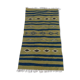Handmade green kilim carpet made of pure wool