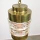 Vintage Italian Brass and Glass Lantern Pendant Lamp, 60s