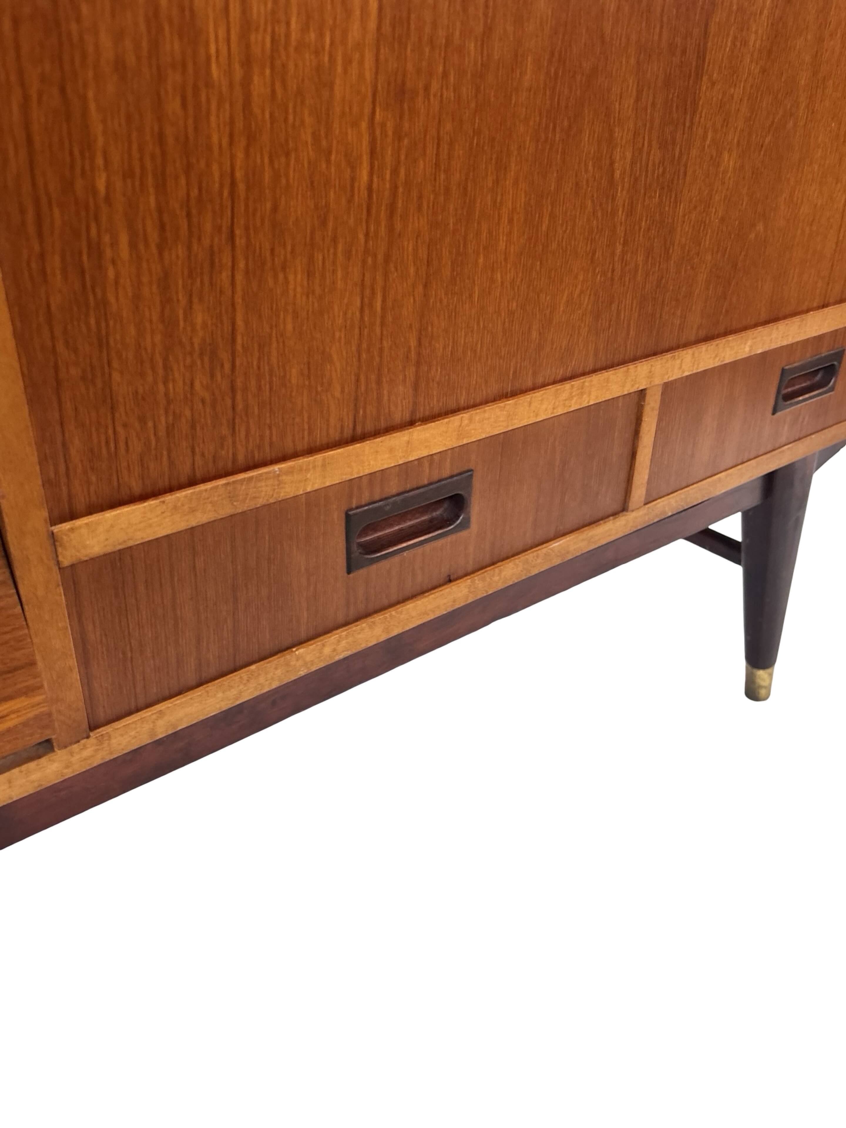 Vintage Wall Unit Bookcase Sweden Teak Design