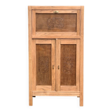 Parisian art deco sideboard in raw oak 1930