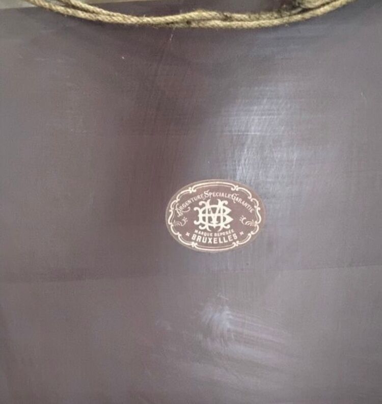 Trumeau mirror with abstract decoration