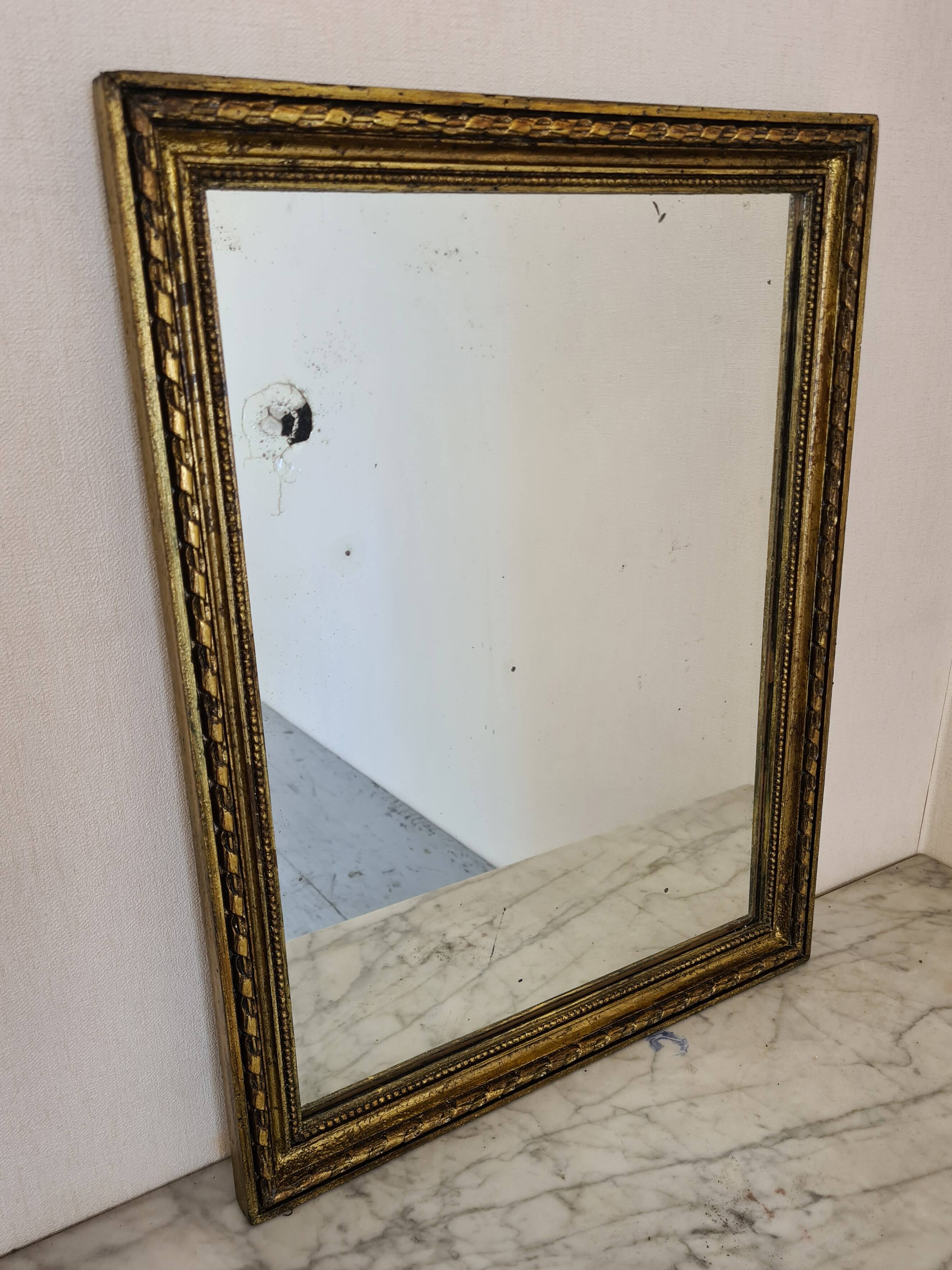 Gold leaf gilded mirror – Art Deco style