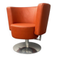 Fauteuil pivotant Circo en cuir rouge par Peter Maly pour Cor, Allemagne, années 1990