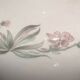 Limoges porcelain floral decoration 1980 signed