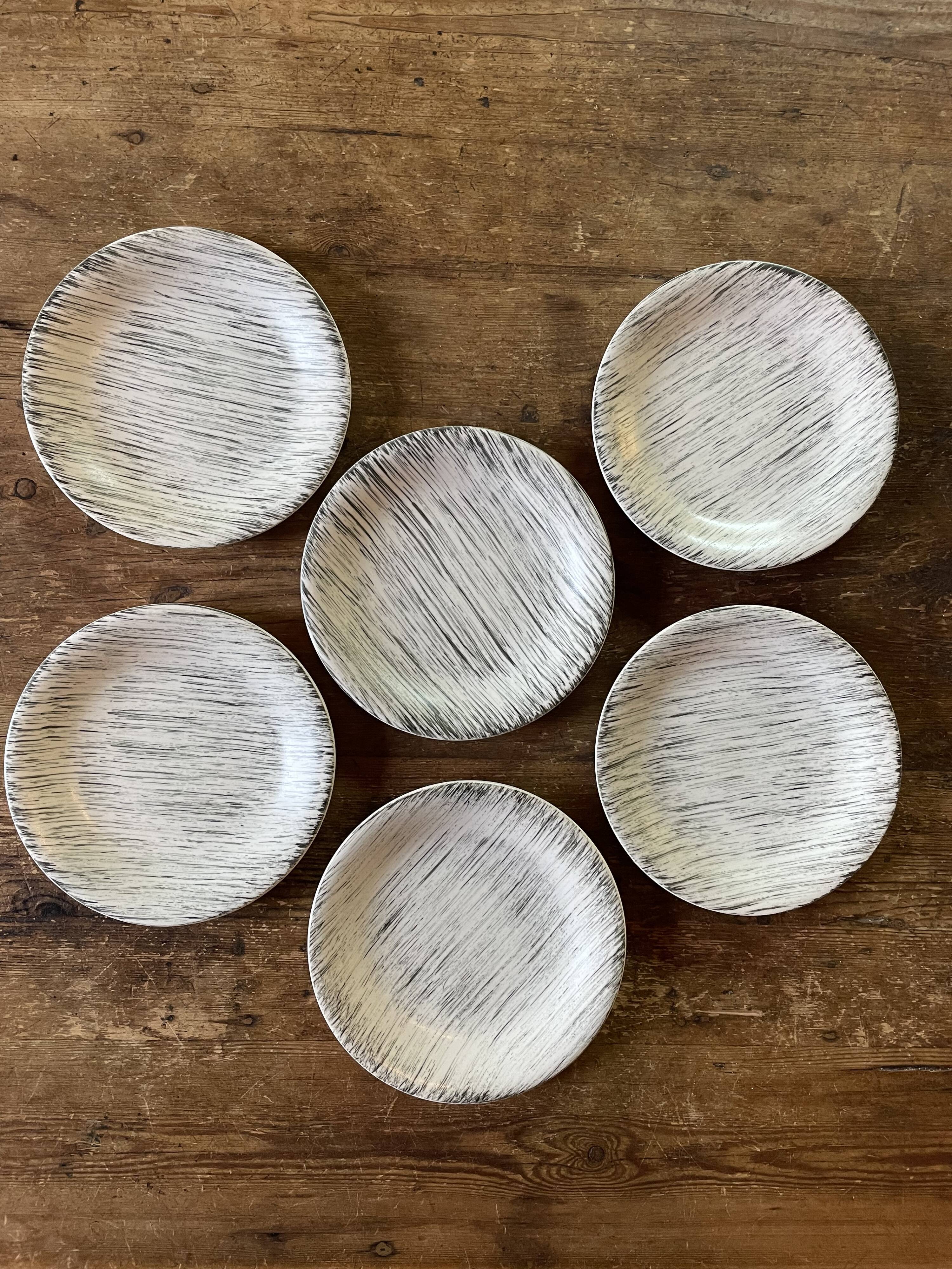 6 plates "Bazas" Salins