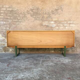 Scandinavian teak sideboard 3 drawers, 3 swing doors