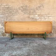 Scandinavian teak sideboard 3 drawers, 3 swing doors