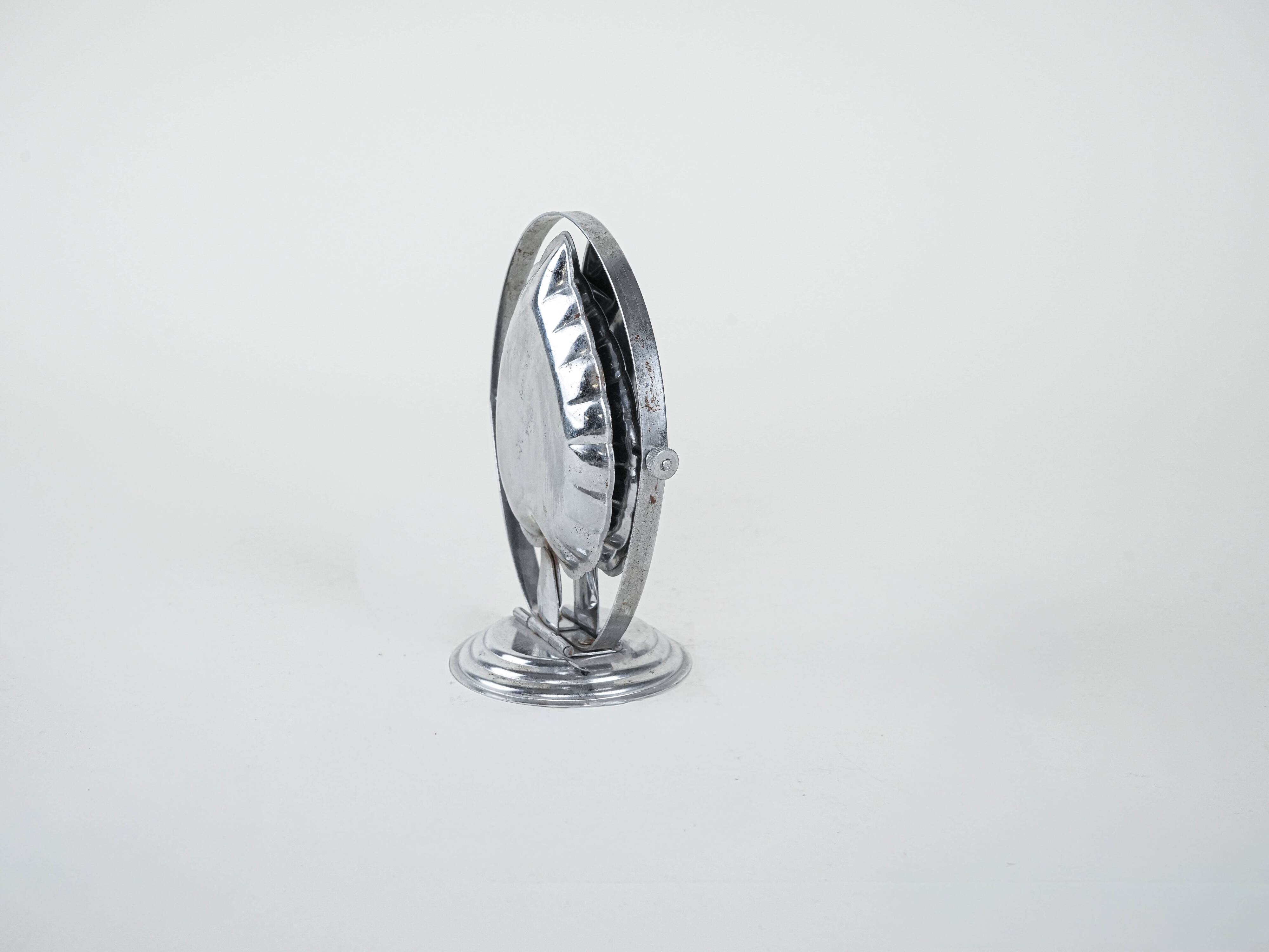 Three-tier metal cake stand, Italian design, 1970s, made in Italy