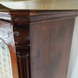 Rustic Wardrobe in Fir with Curtains