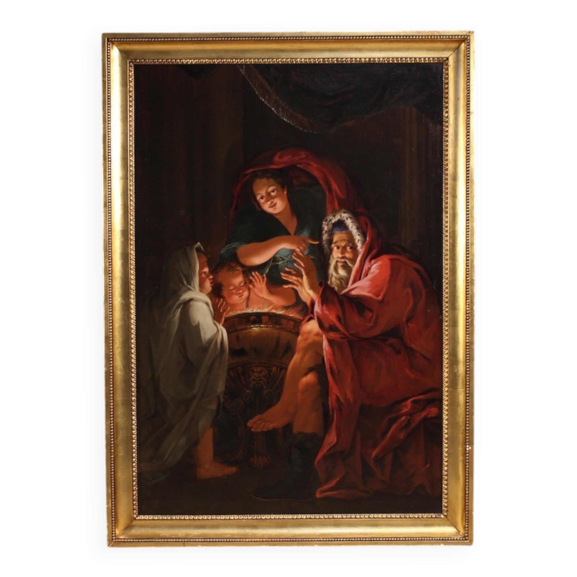 Great 18th century painting, allegory of winter