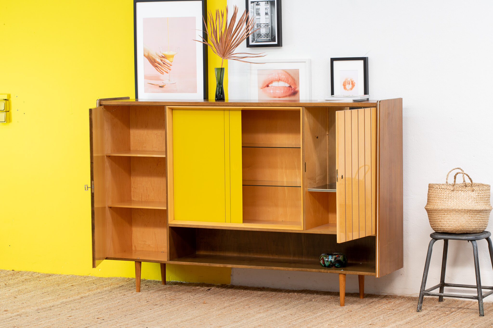 Vintage Scandinavian sideboard – 190 cm