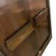 Vintage brutalist buffet/bar/dark wood sideboard