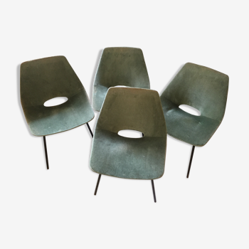 Chaises par Pierre Guariche 1954