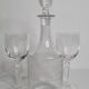 Classic Style Engraved Crystal Carafe and Glasses Set
