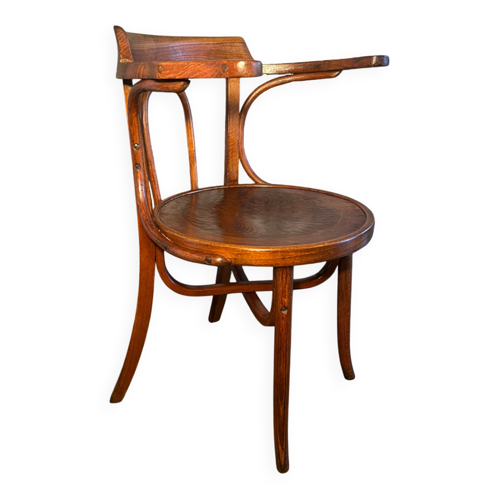 Fauteuil de bistrot Cambier en bois courbé