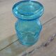 6 antique blue glass glasses