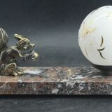Art Deco Squirrel Lamp