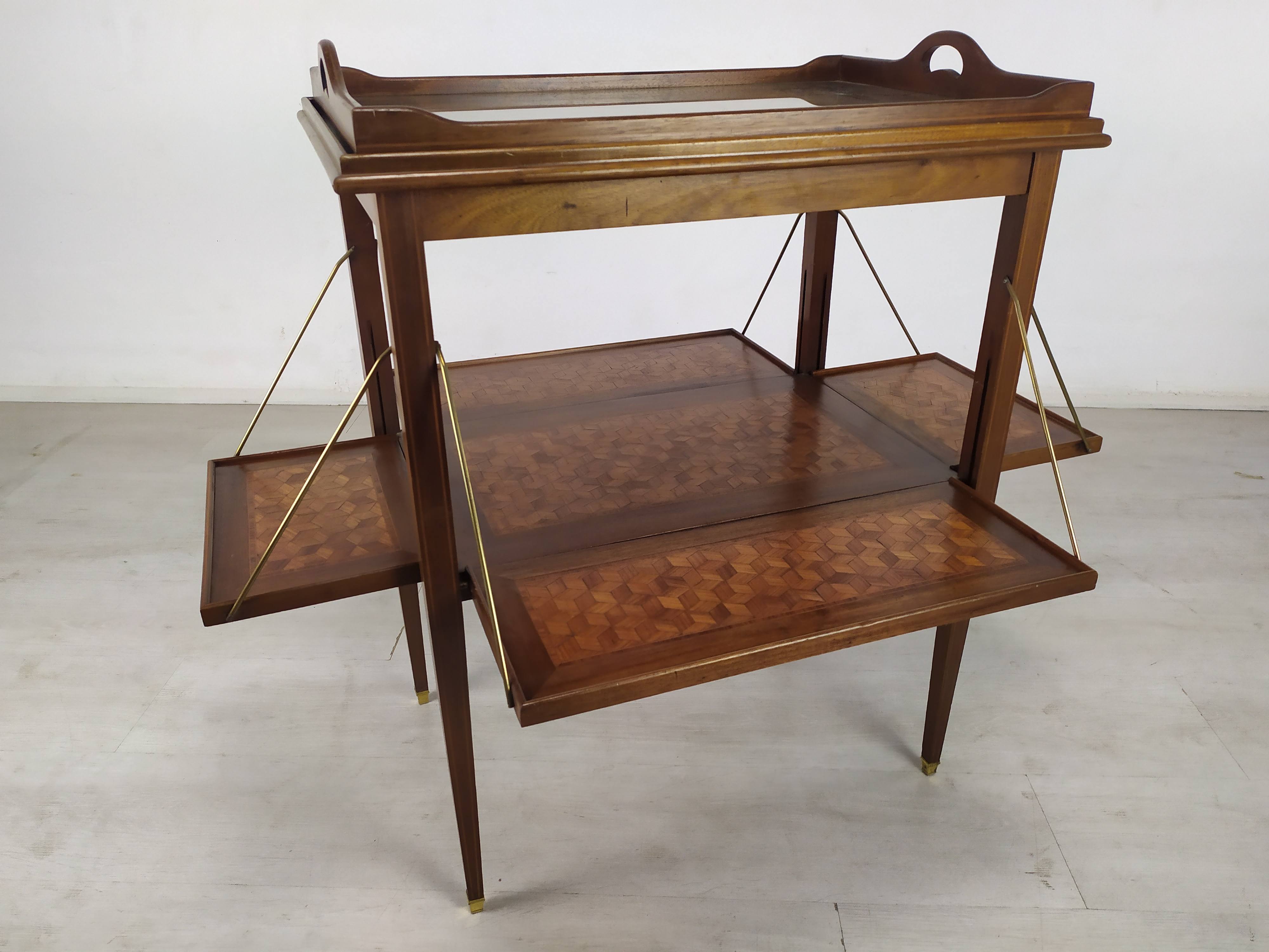 Marquetry tea table