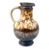 Fat Lava Vase Ceramic Pitcher West Germany 1960s Vintage Scheurich Style