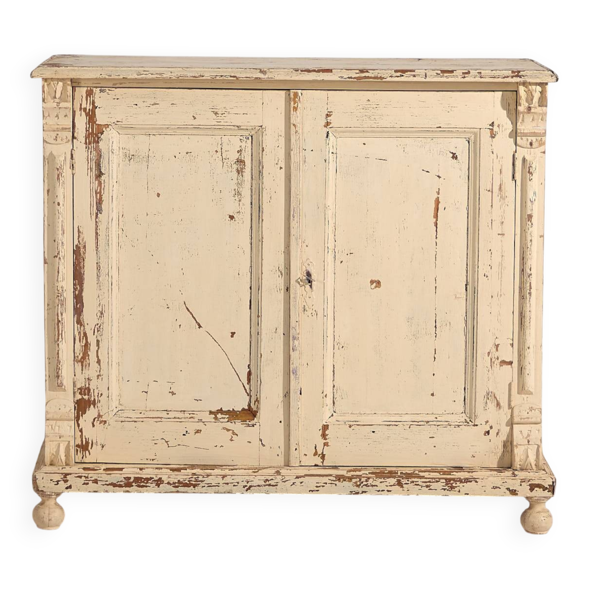 Petite armoire blanche ancienne (vers 1920) #51