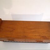 Wall bedside or vintage Scandinavian teak floor 1960