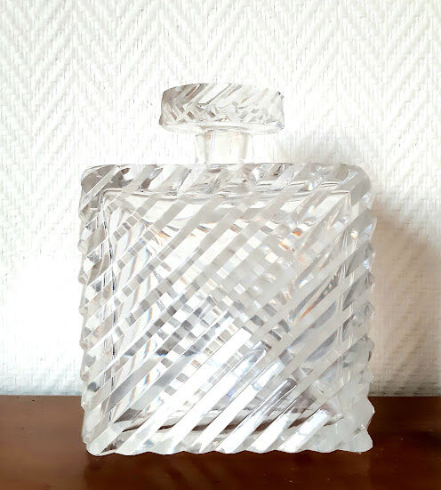 Art Deco cut glass whisky set