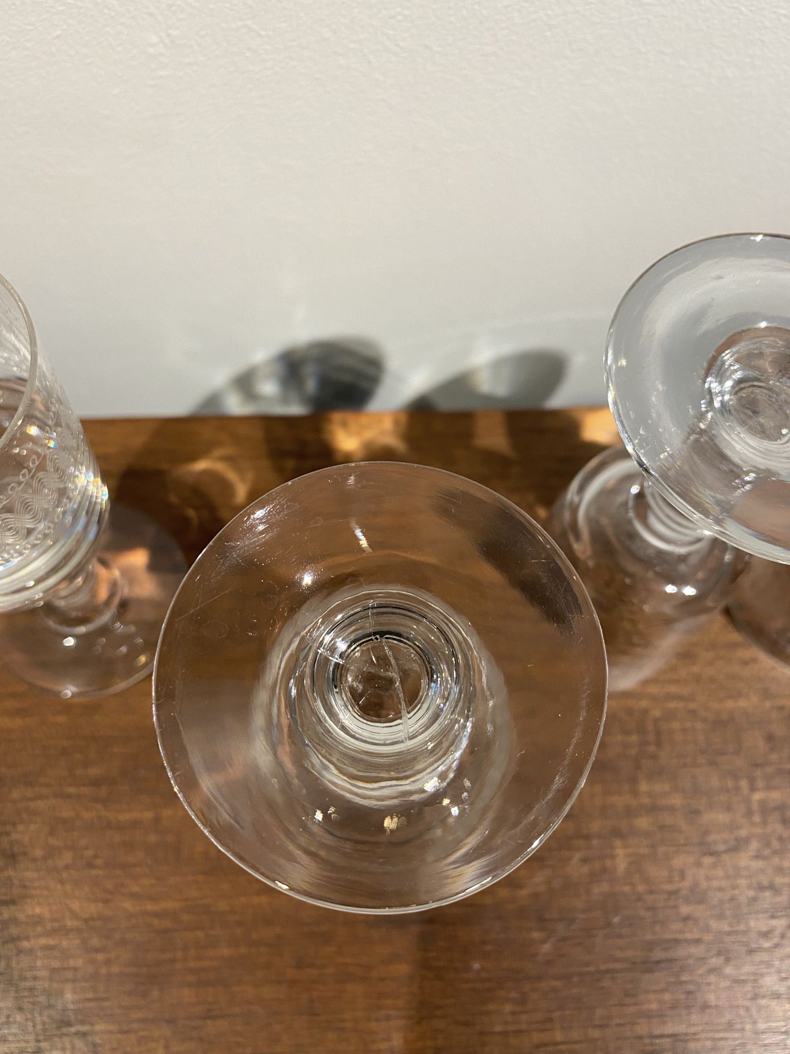 Lot de 4 verres bistrot début XX siècle