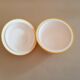 Vintage yellow apple-shaped plastic ice cube tray