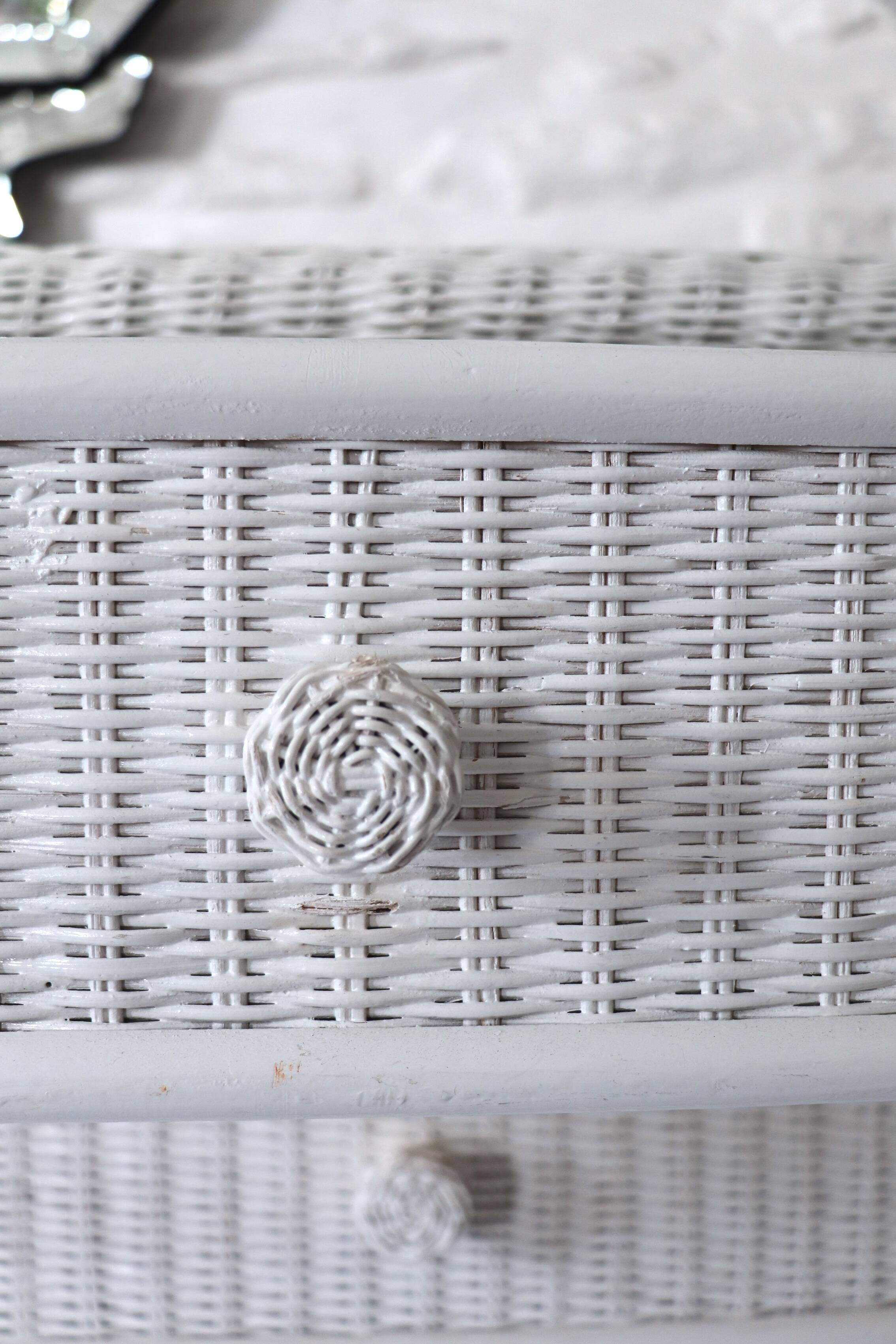 Wicker commode, 20th century