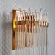 Pair of brass wall lights with waterfall tassels, Italy 1970