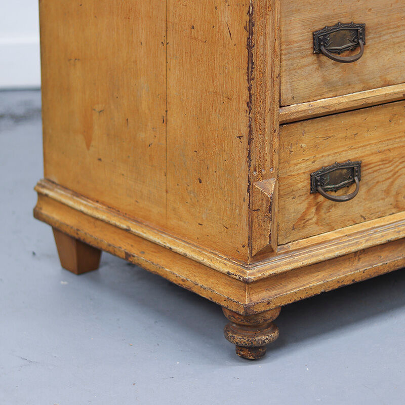 Rustic Farmhouse Painted Secretaire / Chest of Drawers